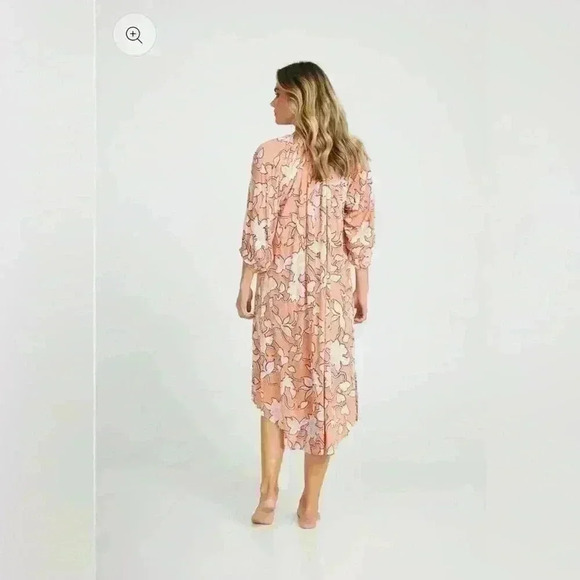 Boutique Australian HOLIDAY Cabana Midi Dress ~ Rainforest ~ Medium~NWT! Floral - Picture 3 of 11